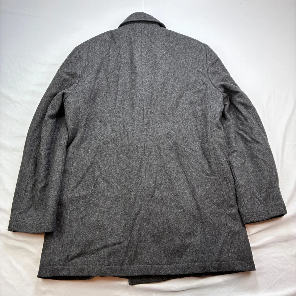 Ralph Lauren Charcoal Double-Breasted Pea Coat